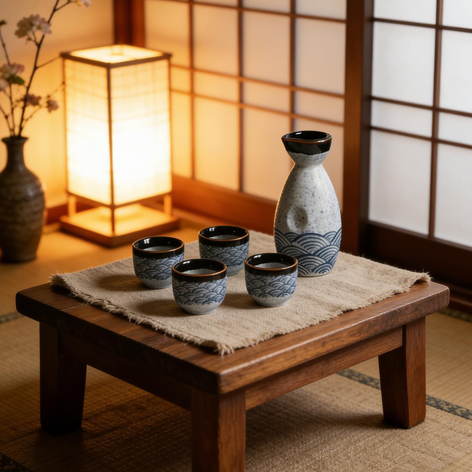 Set Di Sake Giapponese,Set di Tazze da Sake,Set sake,Set da sake giapponese in ceramica,Per Ristoranti Casa Da Tè E Regali Di Festa set per liquori in porcellana, set di in ceramica giapponese