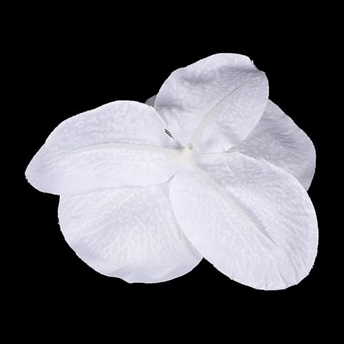 Miniatura 5 de PATIKIL Cabezales de orquídeas artificiales de 3.9 pulgadas, paquete de 40 cabezas de orquídea mariposa falsa de seda para decoración de ramo floral