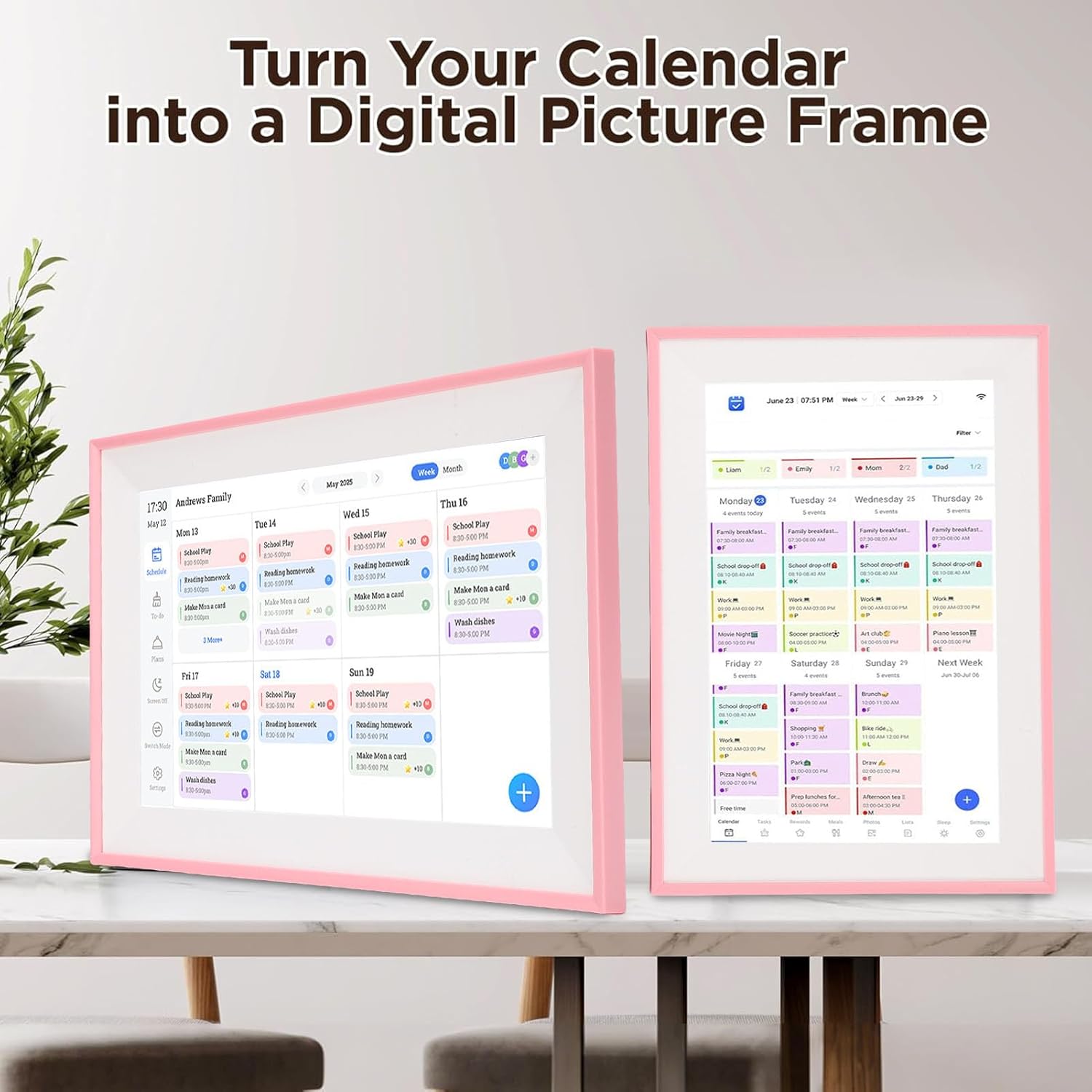 VBESTLIFE 10.1インチウォールプランナーデジタルカレンダー雑用チャート、ファミリースケジュール用のスマートタッチスクリー  VBESTLIFE 10.1ウォールプランナーデジタルカレンダーの雑用チャート、ファミリースケジュール用のスマートタッチスクリーンイ  VBESTLIFE 10.1 ...