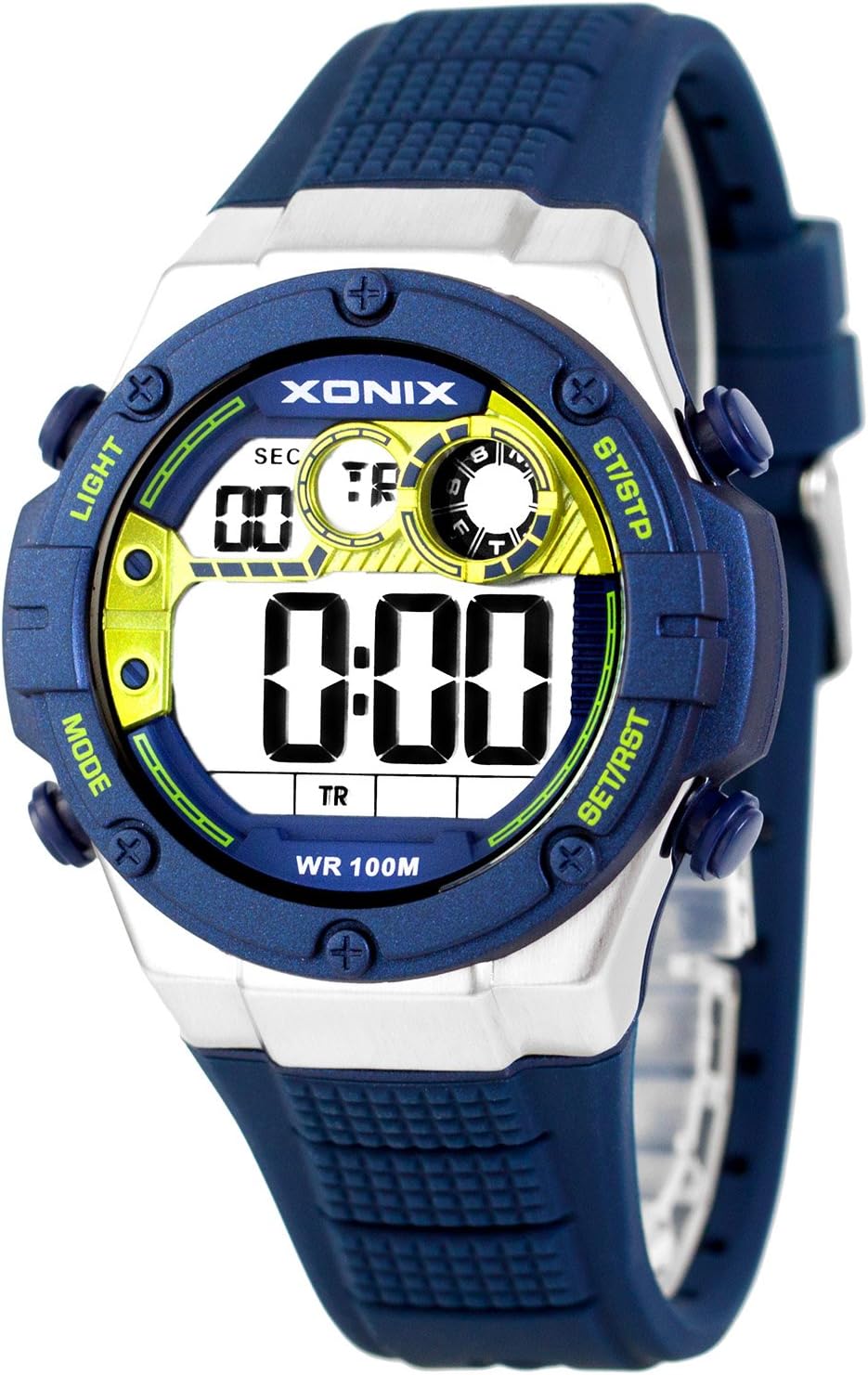 XONIX WR100M Men's and Boys' Digital Watch Stopwatch Alarm Timer HQ