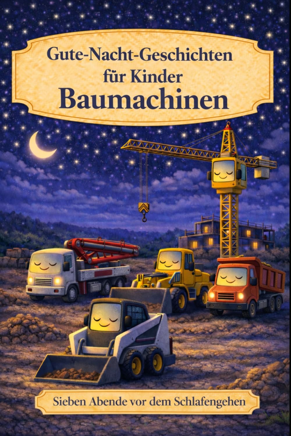 Baumaschinen: Gute-Nacht-Geschichten für Kinder (Sieben Abende vor dem Schlafengehen)
