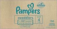 Vista 48 de Pañales Pampers Swaddlers, Talla 7 (11.8-22.7 kg), 70 unidades, absorbentes, mantiene al bebé seco y cómodo, pañal desechable seguro para la piel