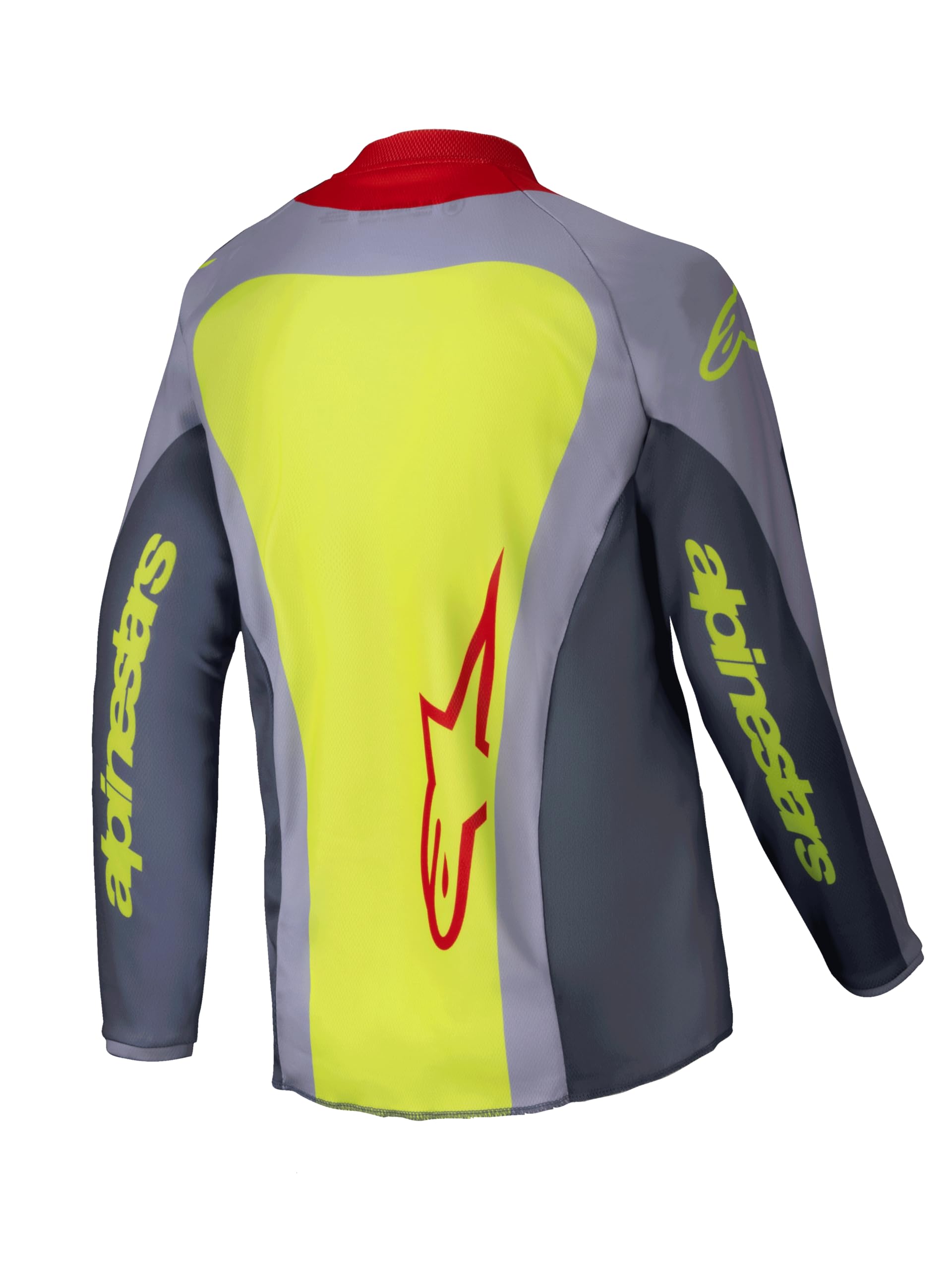 Alpinestars Racer Melt Maglia Motocross Giovanile, rosso/grigio, S