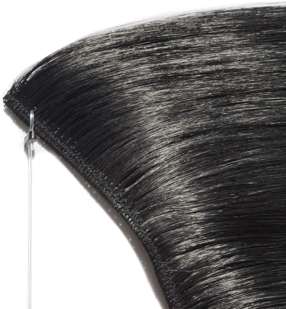 Secret Headband Wire in Natural Hair Extensions Rubber Band Straight Curly Wavy Hairpieces Brown Blonde Ombre for Women 24" Straight - Image 3