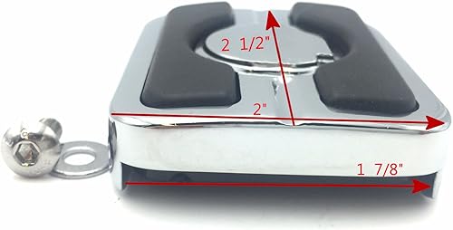 Miniatura 5 de SMT-Chrome Skull - Almohadilla de pedal de freno pequeña compatible con Fat Bob FXDF Wide Glide FXDWG CVO Pro Street Breakout Street 500 XG500