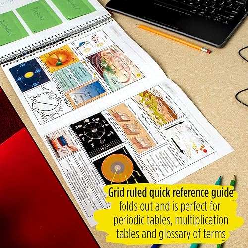 Miniatura 8 de Five Star Interactive Notetaking - Cuaderno con rayas universitarias, 100 hojas, 11 pulgadas x 8-12 pulgadas, personalizable, 1 tema, 08 Royal