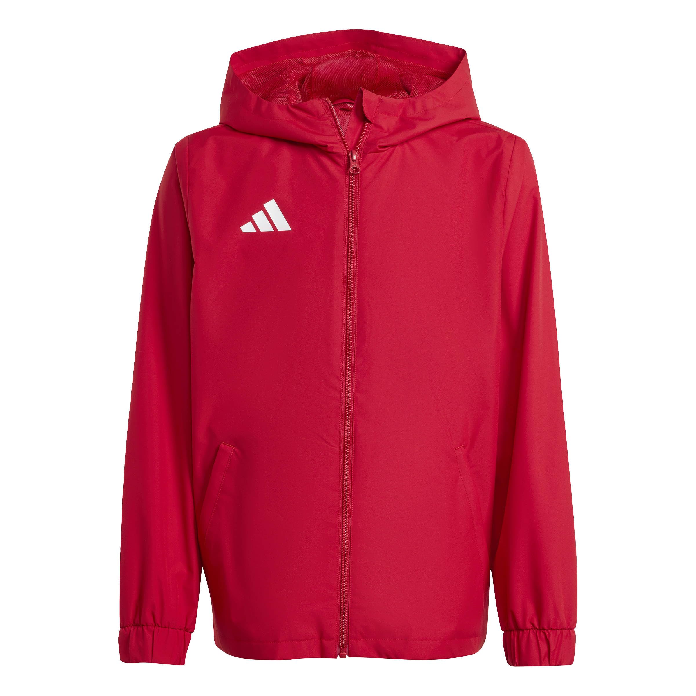 Adidas Boys / Girls Entrada 26 All Weather Rain Jacket Coat Jz9105 - 164 13-14 Years