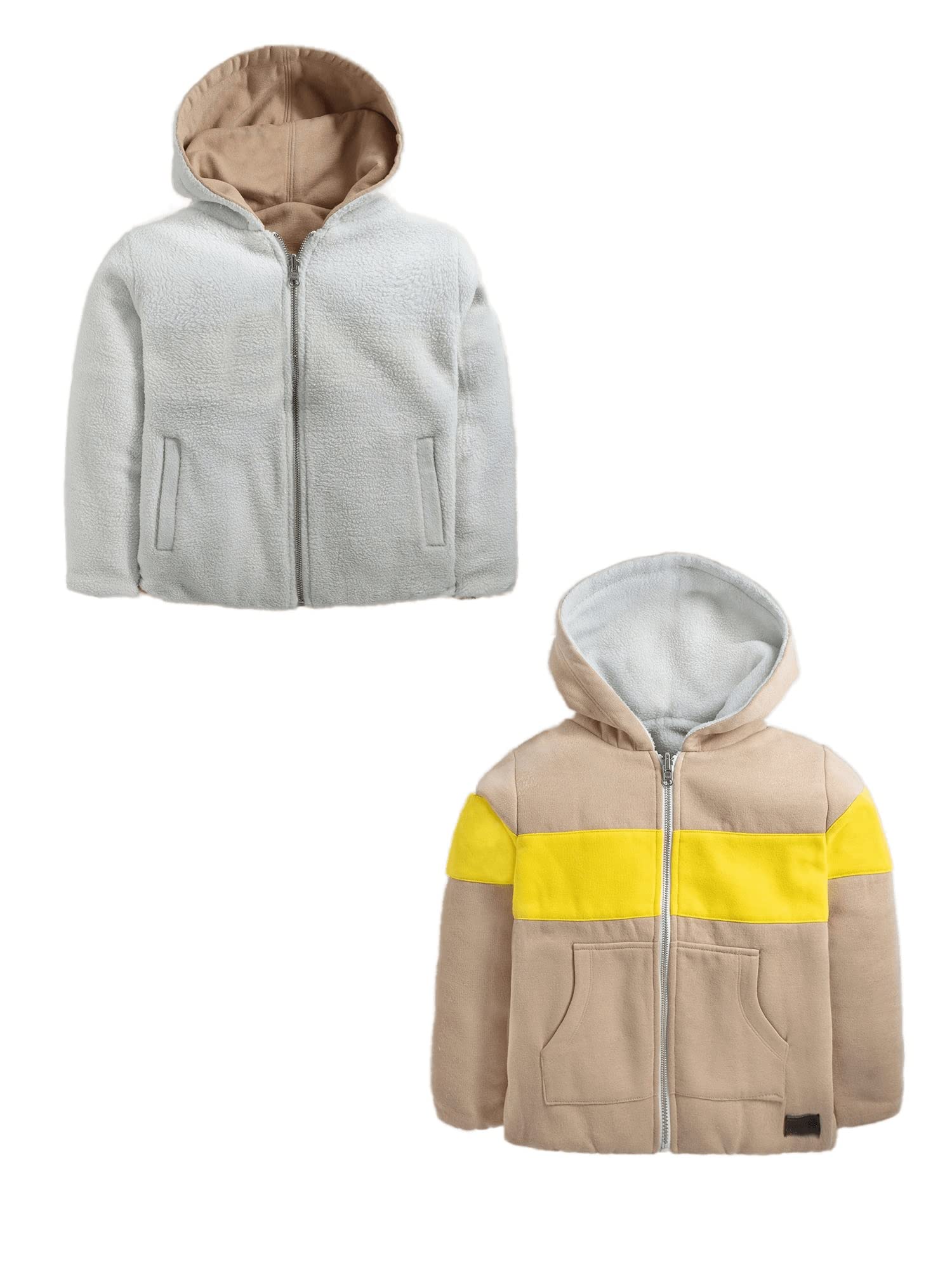 Cherry Crumble California Sweatshirt Hooded Sweatshirt, Beige & Mint, 9 Years-10 Years
