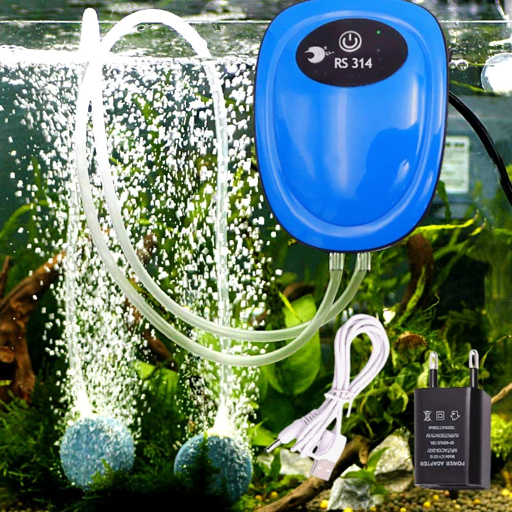 Despacito Aquarium Oxygen Air Pump for Fish Tank Noiseless Silent Motor