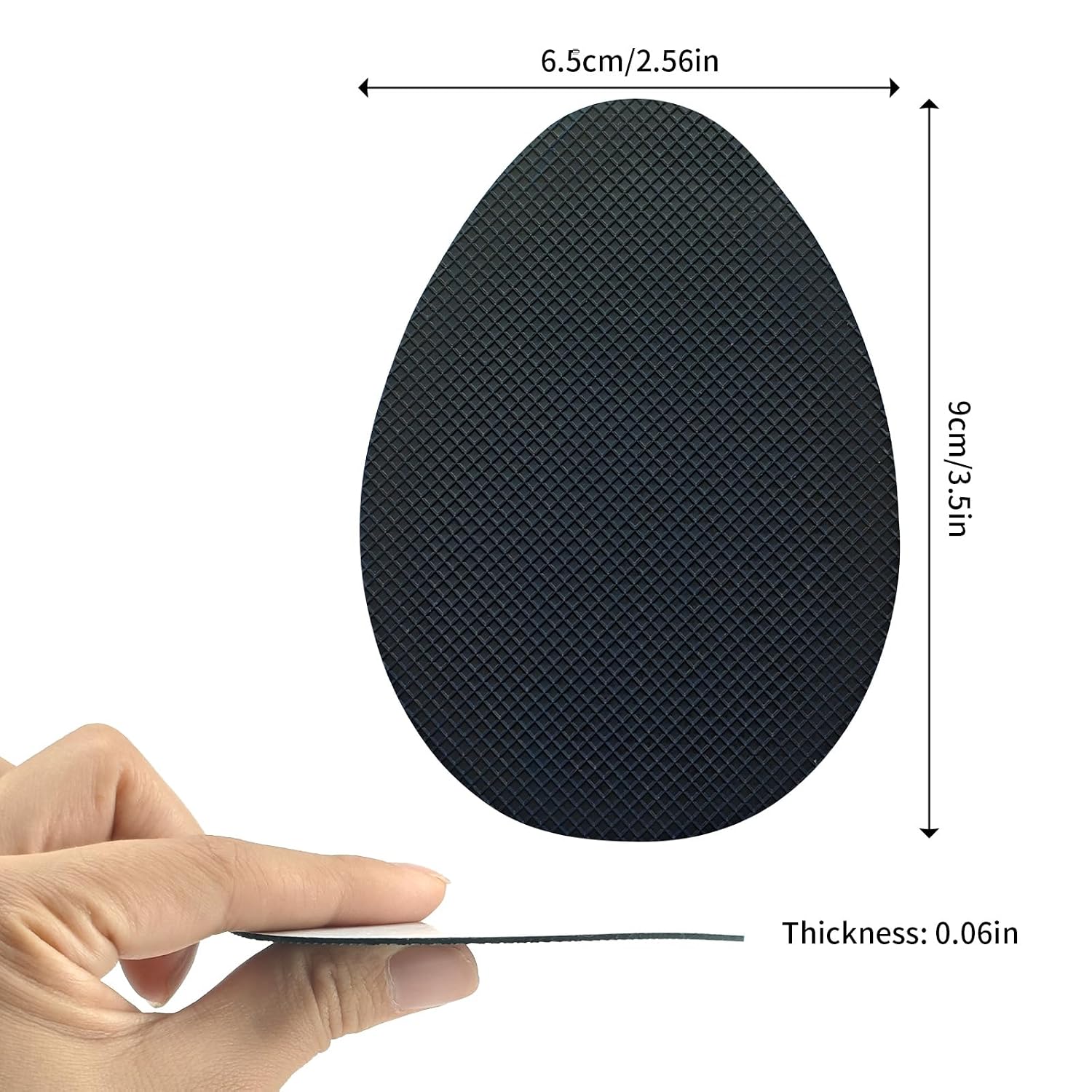 12PC Premium Anti-Slip Shoe Grips, Self-Adhesive Rubber Sole Pads for High Heels & Shoes – Non-Skid Bottom Protectors