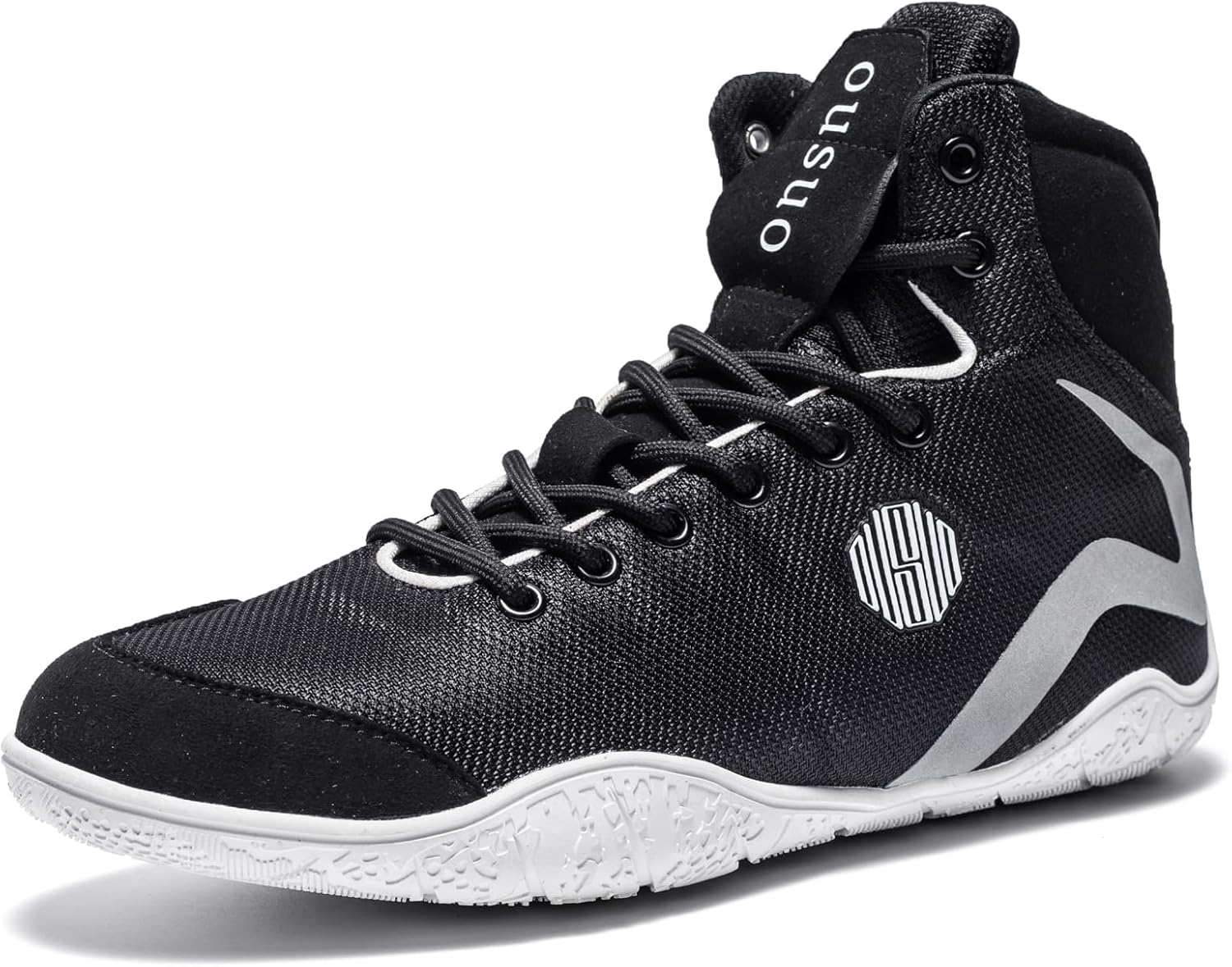 Mens Boxing Shoes Wrestling Shoes High Top Fitness Sneakers Powerlifting Bodybuilding Boots Footwear