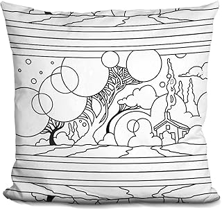 lilipi círculo árbol paisaje lineart acento d...