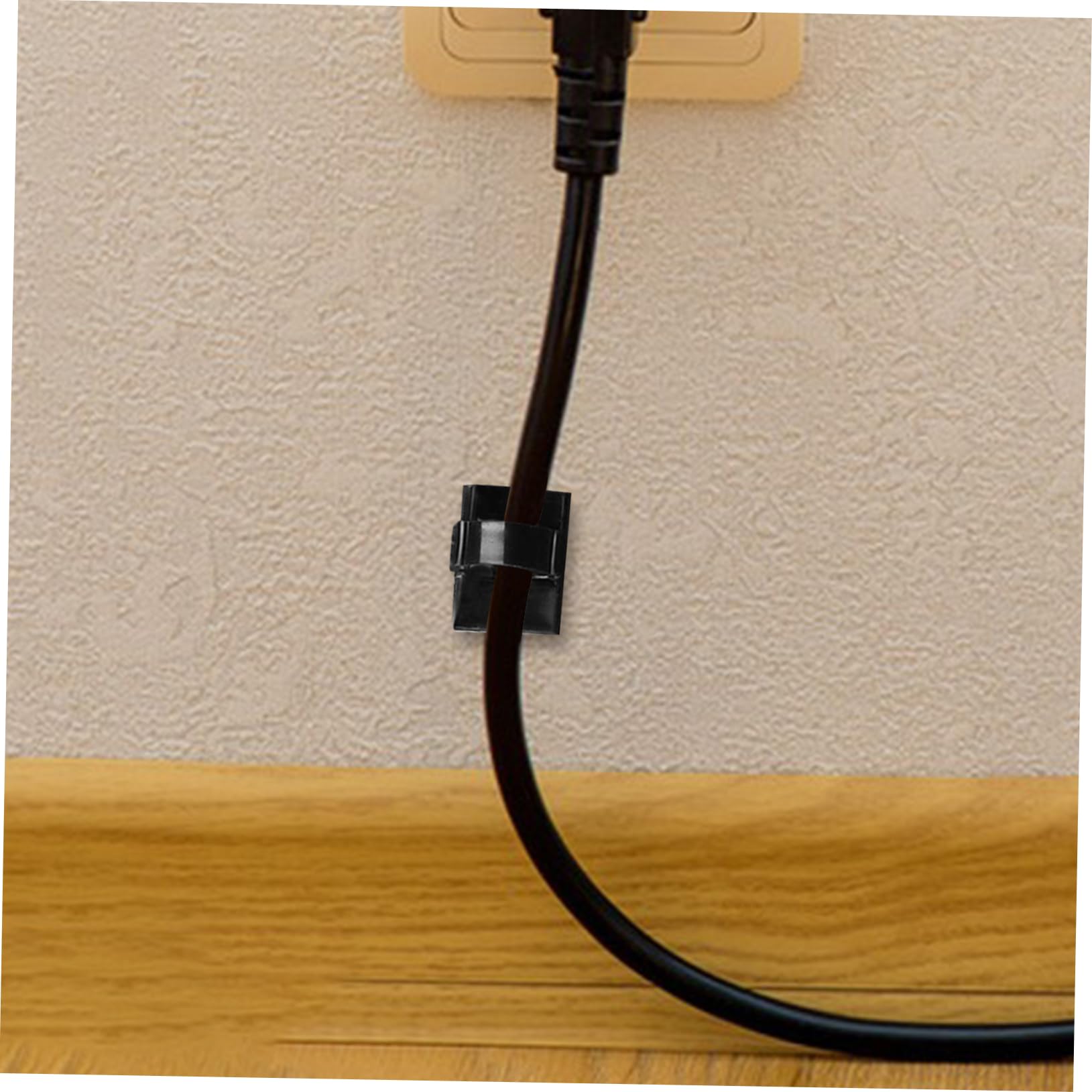 Pa66 Clips Auto-adhésifs Câble 100 Pièces en Noirs