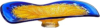 Dale Tiffany Westwind Art Glass Wall Decor Plate,Orange,Large