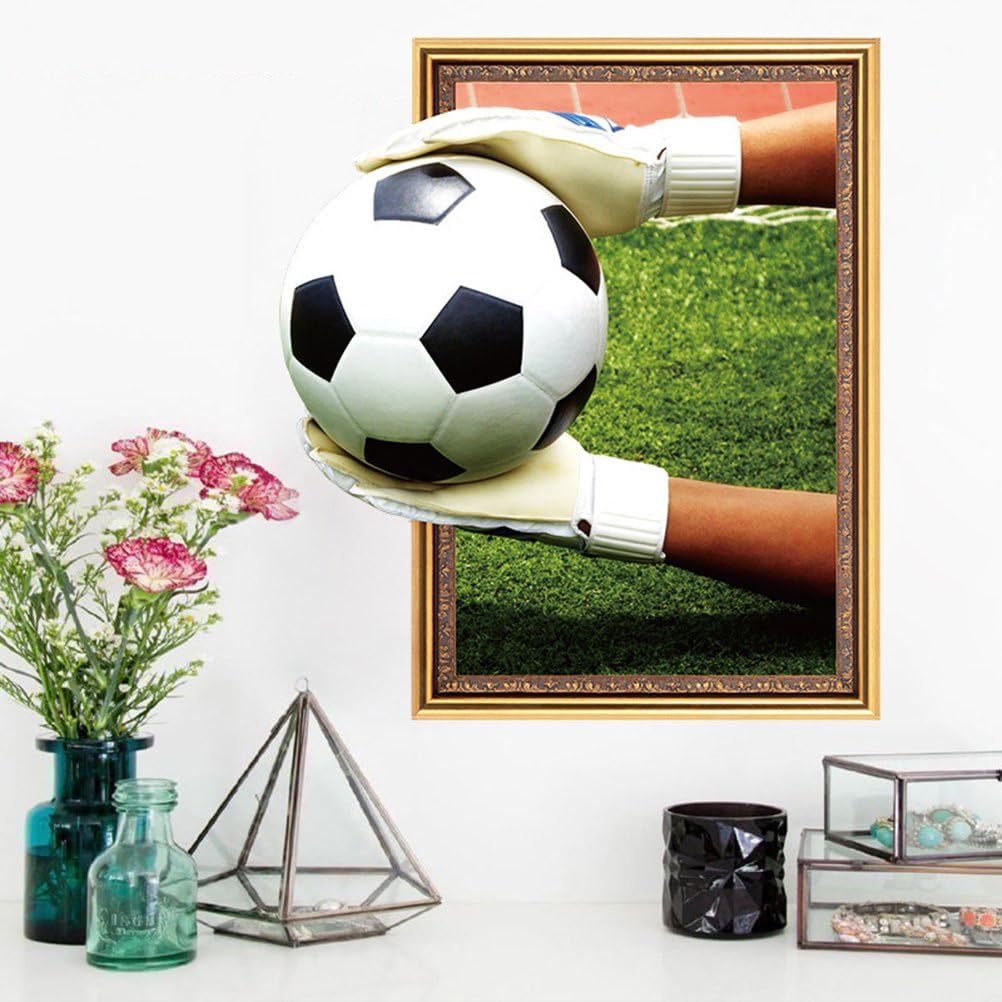 Amazon 3d 取り外し可能 ウォールステッカー Fifa国際サッカーボール ワールドカップデカール フットボール壁紙 2 Vorcool ウォールステッカー