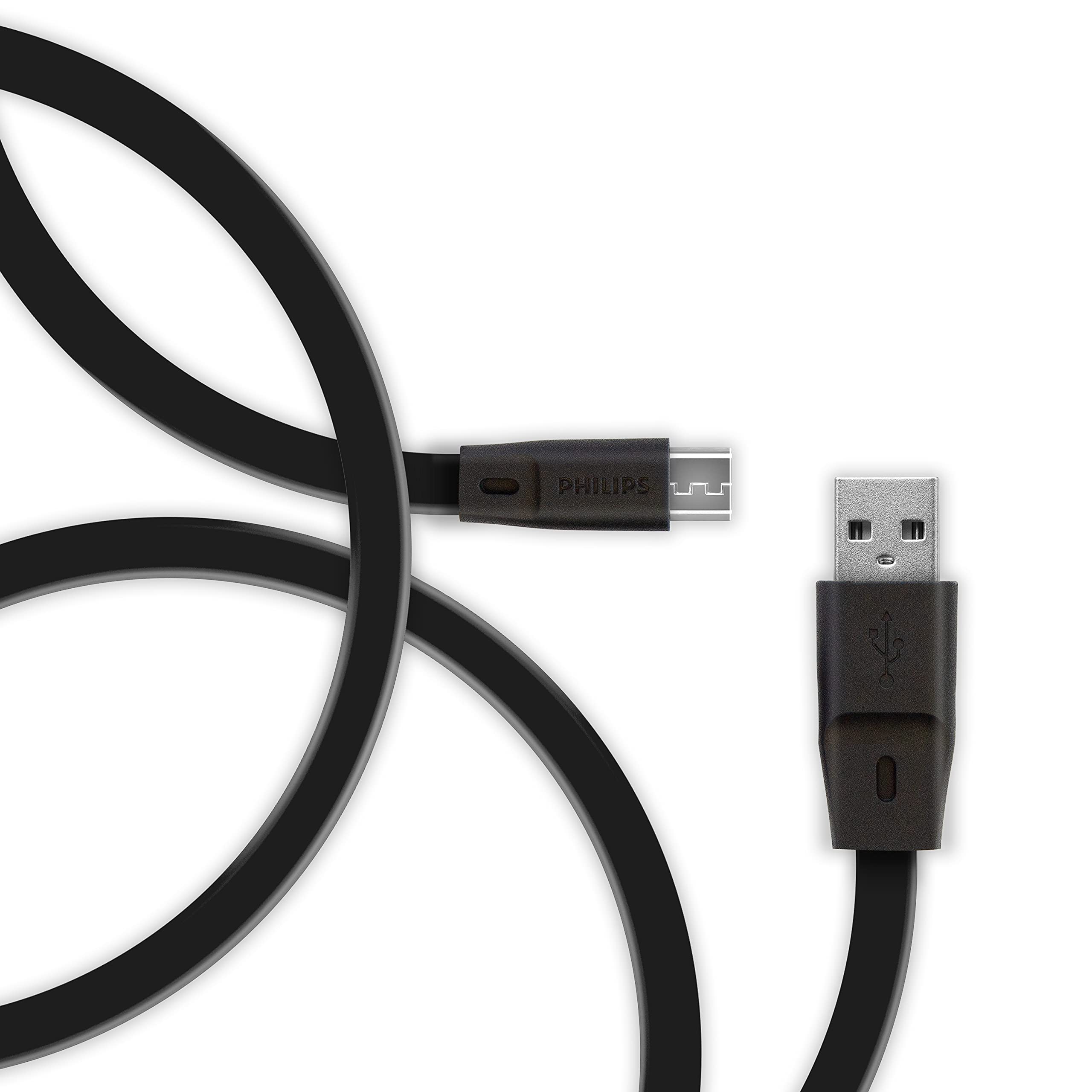 Philips DLC2519CB/97 Usb - Micro Usb 1.8m Şarj Kablosu Siyah