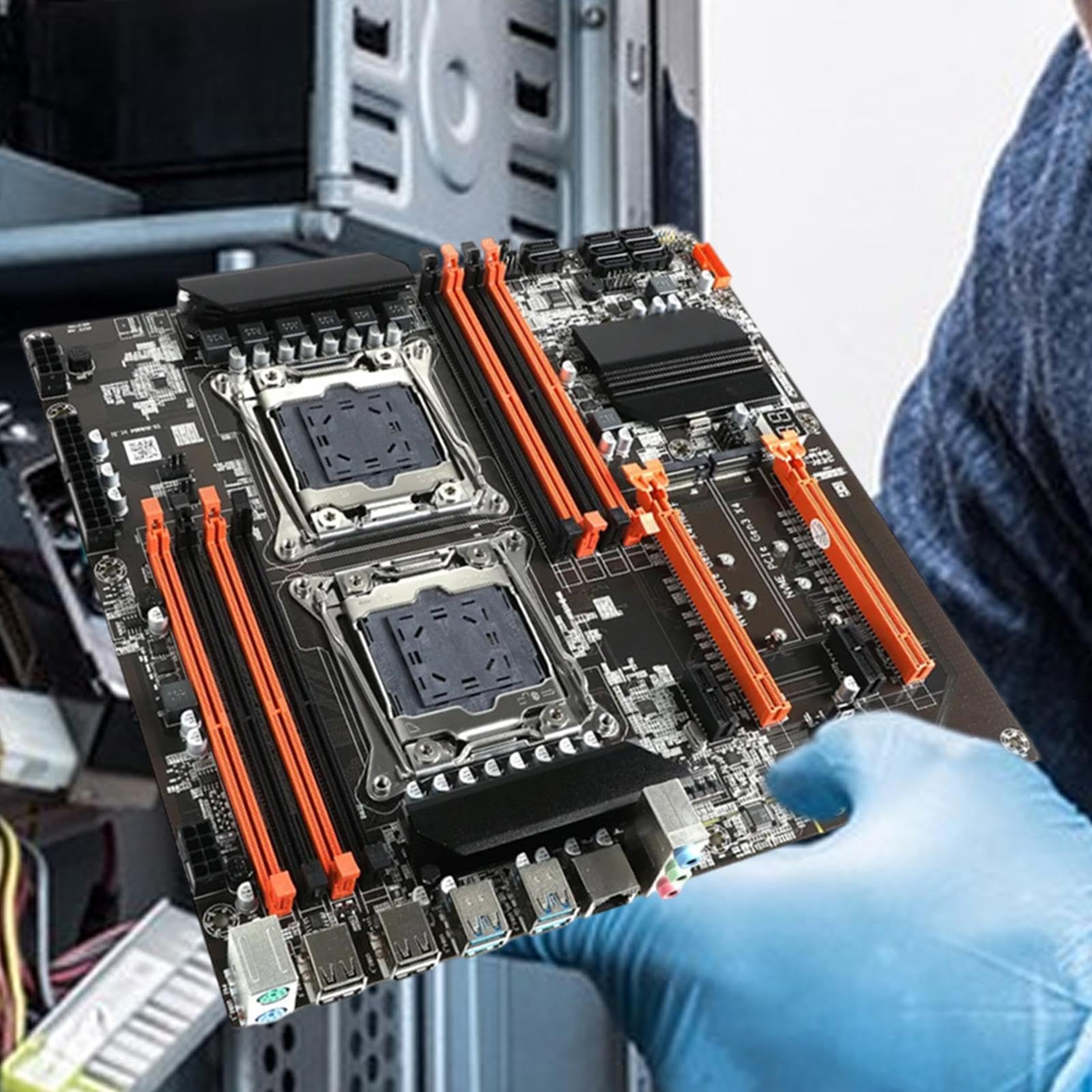 Scheda madre del computer, scheda madre di gioco per computer, X99 Canal Scheda madre PC 256GB CPU scheda madre - scheda madre USB 3.0 PC DDR4 per processori CPU | Scheda madre PC 256GB CPU scheda madre - scheda madre USB 3.0 PC DDR4 per processori CPU