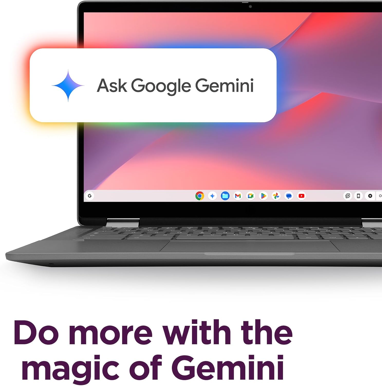 Lenovo Chromebook 2-in-1 - Lightweight Laptop - Google Gemini - Intel® N150 CPU - 14" WUXGA IPS Touchscreen Display - 4GB RAM - 128GB UFS Storage - Integrated Intel® Graphics - Luna Grey