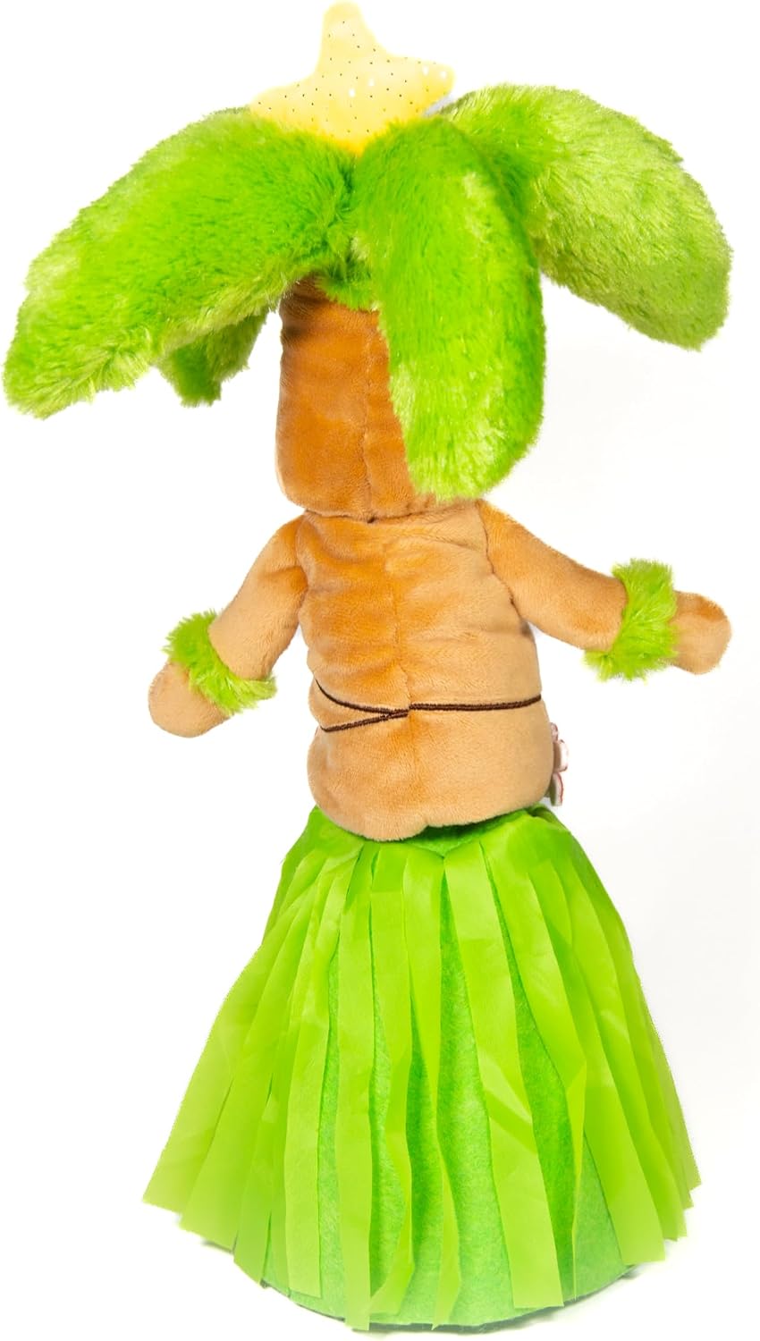 Cuddle Barn - Deck The Palms | Hawaiian Christmas Tree Toy | Palm Performs Hula and Lights Up to Popular Hawaii Themed Xmas Song Mele Kalikimaka, Great White Elephant Gift for Adults - 15 inches