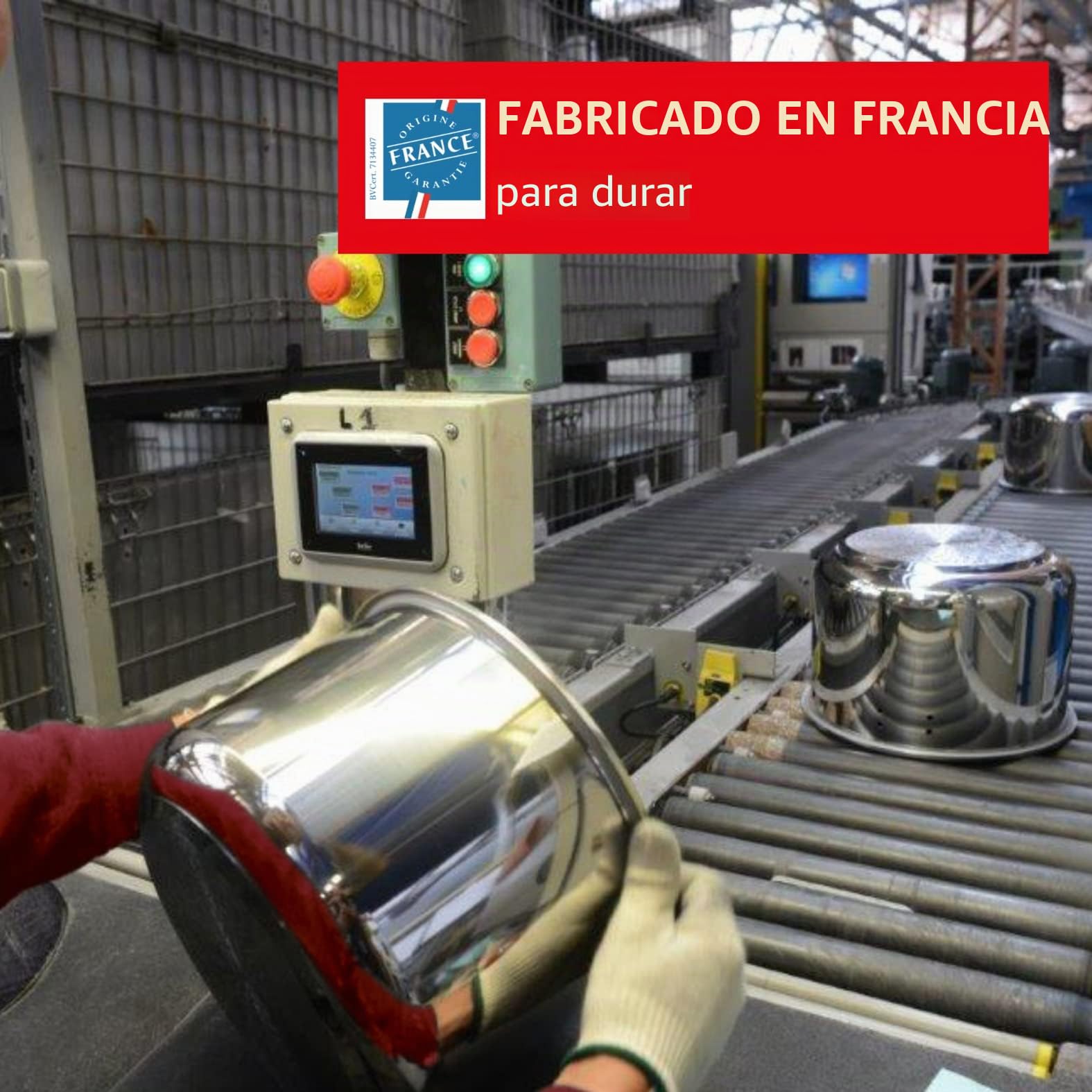 Olla a presión (acero inoxidable, 9 L, P4904950)