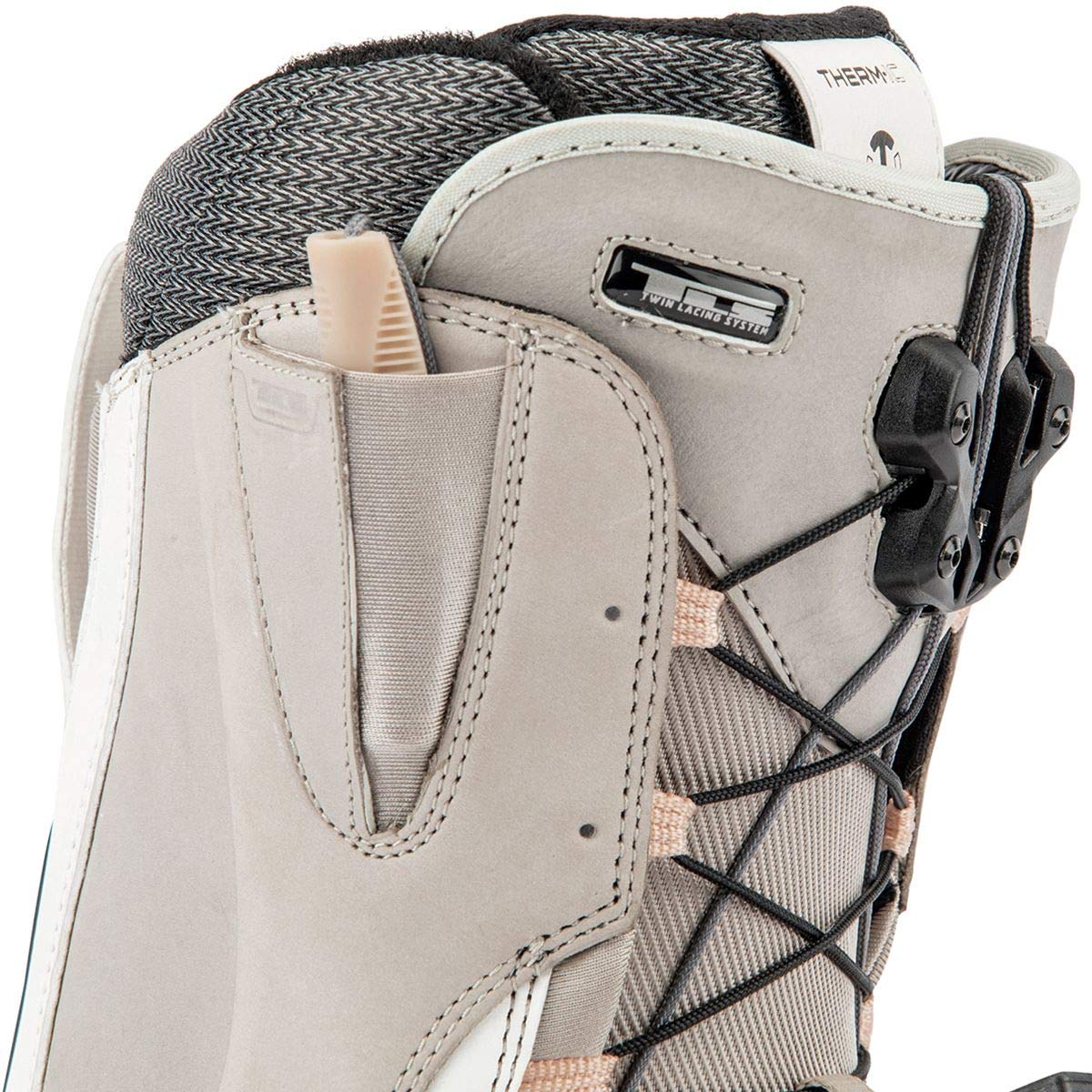 Nitro Snowboards Bianca TLS '20 Premium All Mountain Freeride Freestyle - Sistema di allacciatura rapida per barca da snowboard