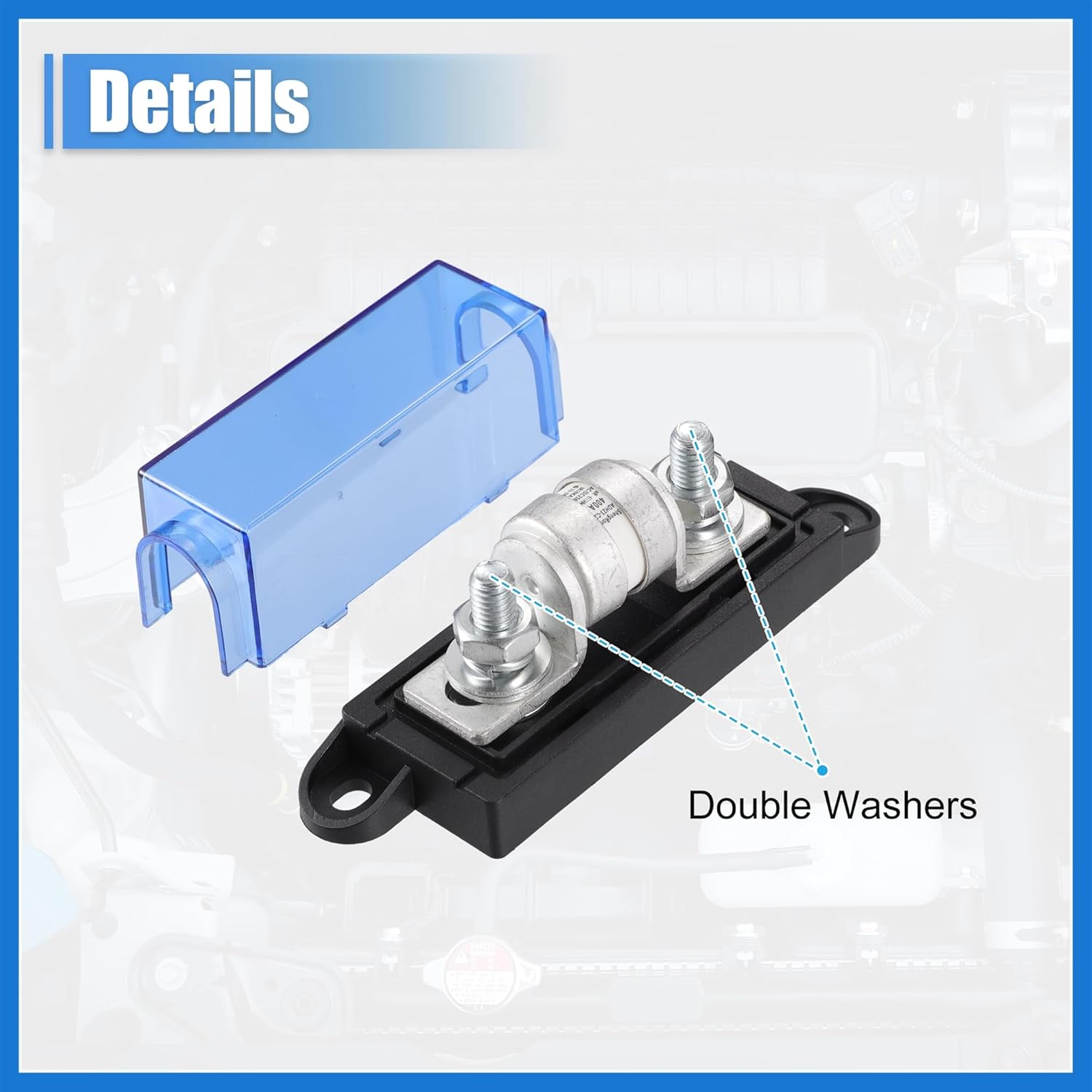 250V 400A Multi Block Fuse Class T Fuse Holder Circuit Fuses for Cars Boats Trucks Auto Accessories