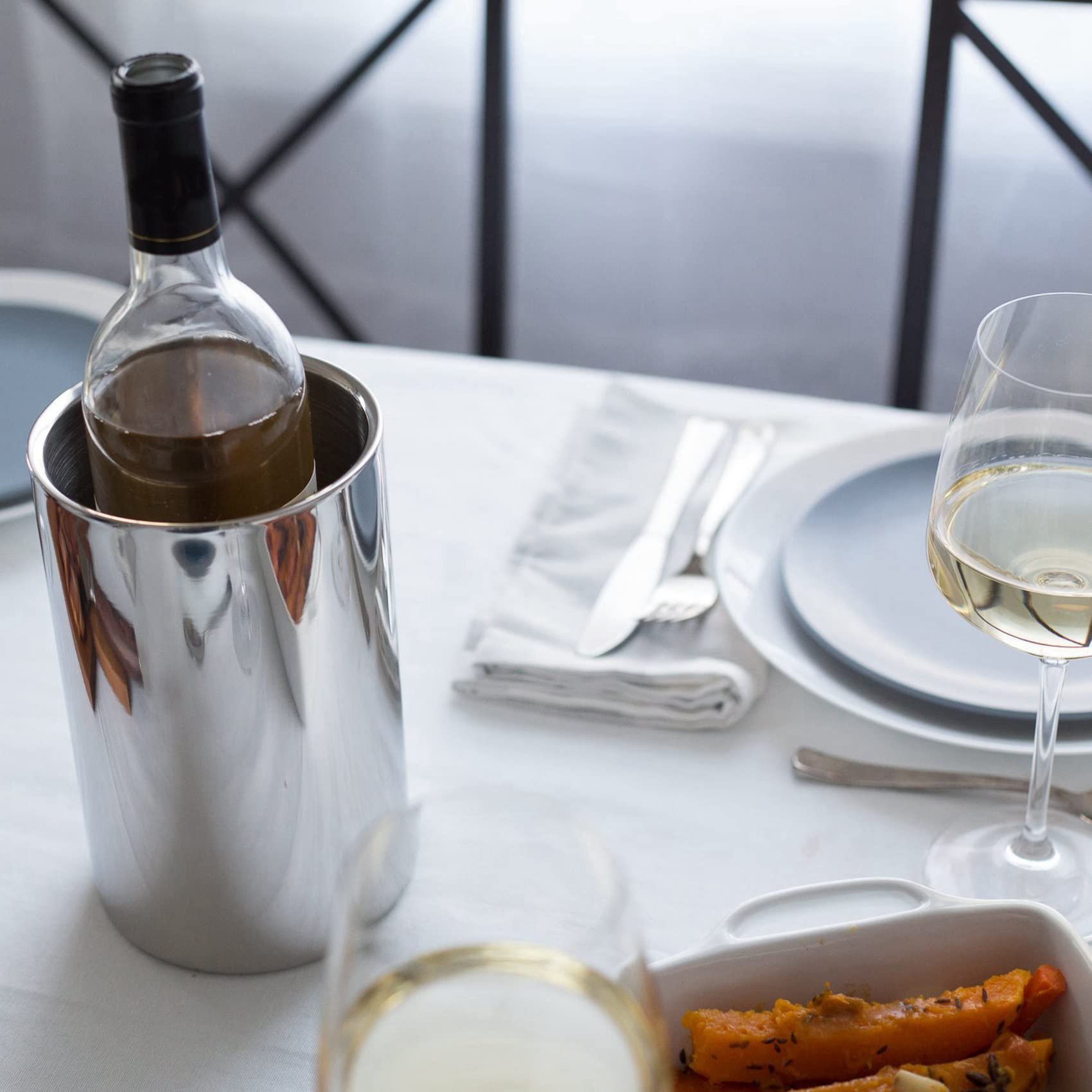 Isolierter Weinkühleimer mit Weinbelüfter, passend für 750 ml Weinflaschen, hält Wein kalt, 3 Stück