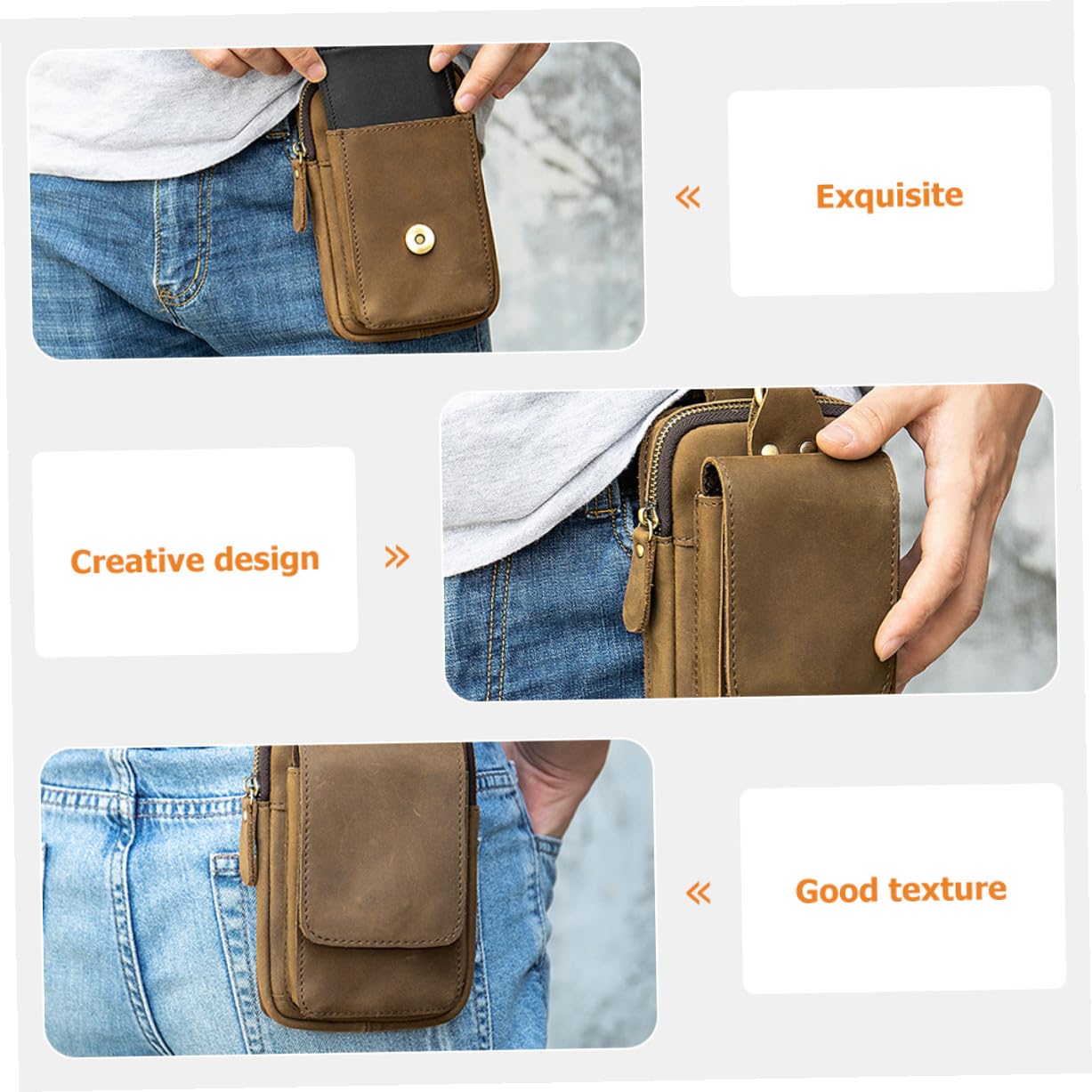 Veemoon Pochette Étanche pour Téléphone Portable Ceinture Compacte et Légère pour Randonnée Camping Activités Plein Air