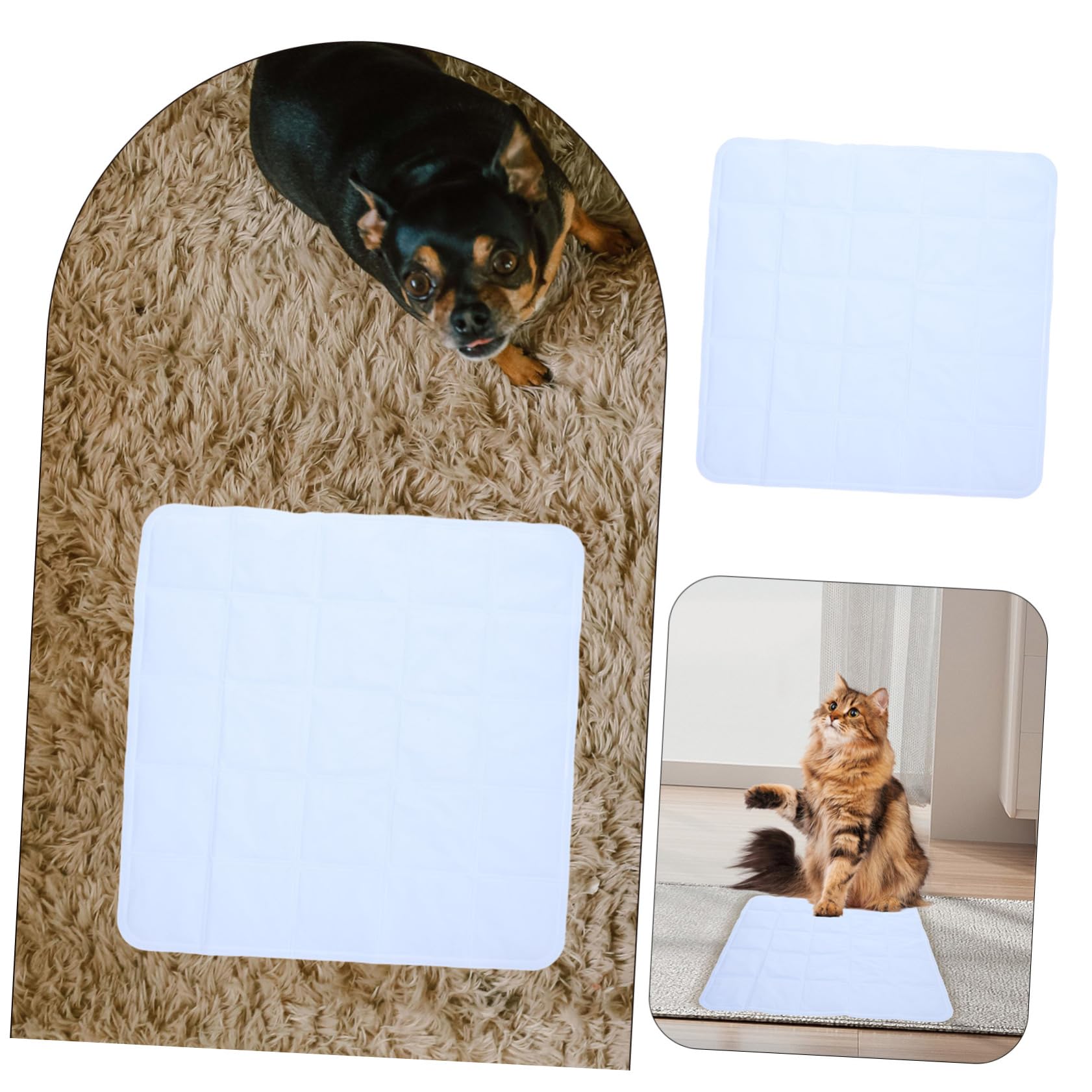 Tappetino Rinfrescante per Cane Autorefrescante Pvc Leggero | Festa Estiva, per Gatto e Cane, Facile da Spostare, Pratico e Confortevole, Uso in Estate e Caldo