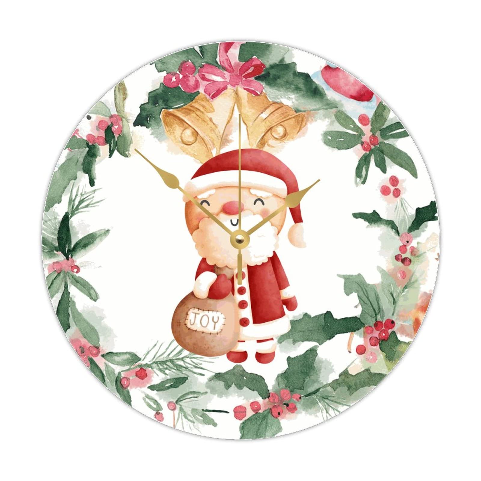 Horloge en bois motif sapin de Noel pour sublimer la decoration de votre cuisine familiale