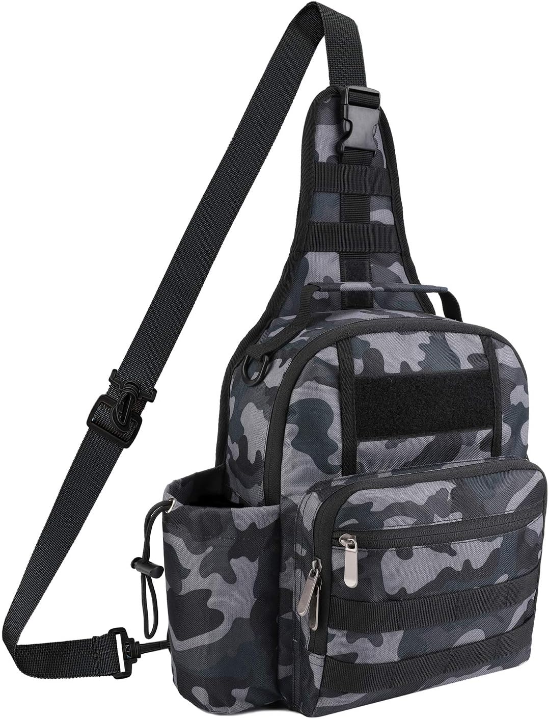 Waterproof Sports Single Shoulder Fishing Tackle Bag Backpack or Handbag Crossbody Messenger Sling Bags for Camping Hiking Cycling Outdoors Sport