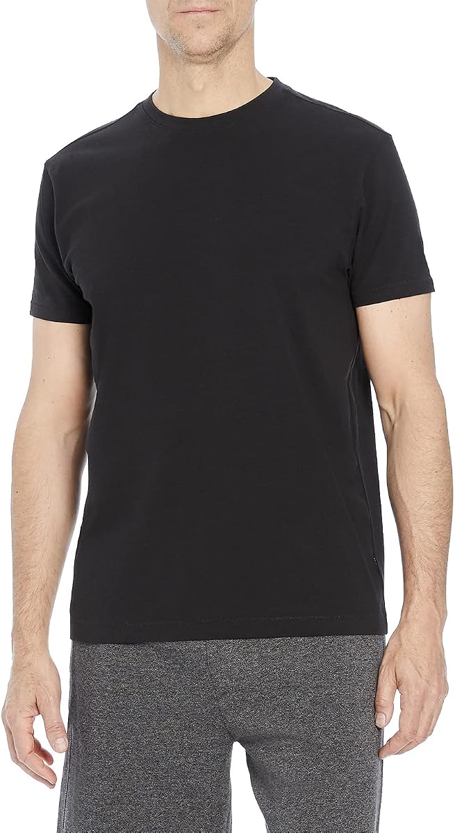 Kenneth Cole Men's Short Sleeve Organic Cotton/Spandex Crew