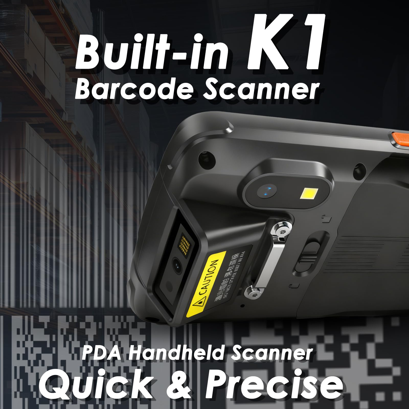 Kayoote S2 Scanner Di Codici A Barre Android 13 – PDA Portatile Con Motore K1, Lettura 1D/2D, Touchscreen HD 4", Wi-Fi & 4G LTE – Ideale Per Magazzino, Logistica & Tracciamento Asset