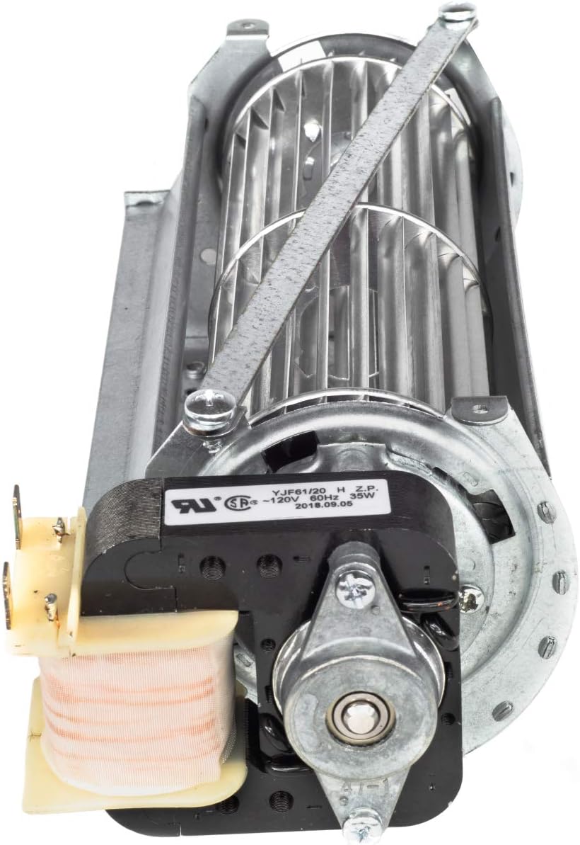 Top-down view of the UZY5 blower, showing the motor and fan assembly clearly.