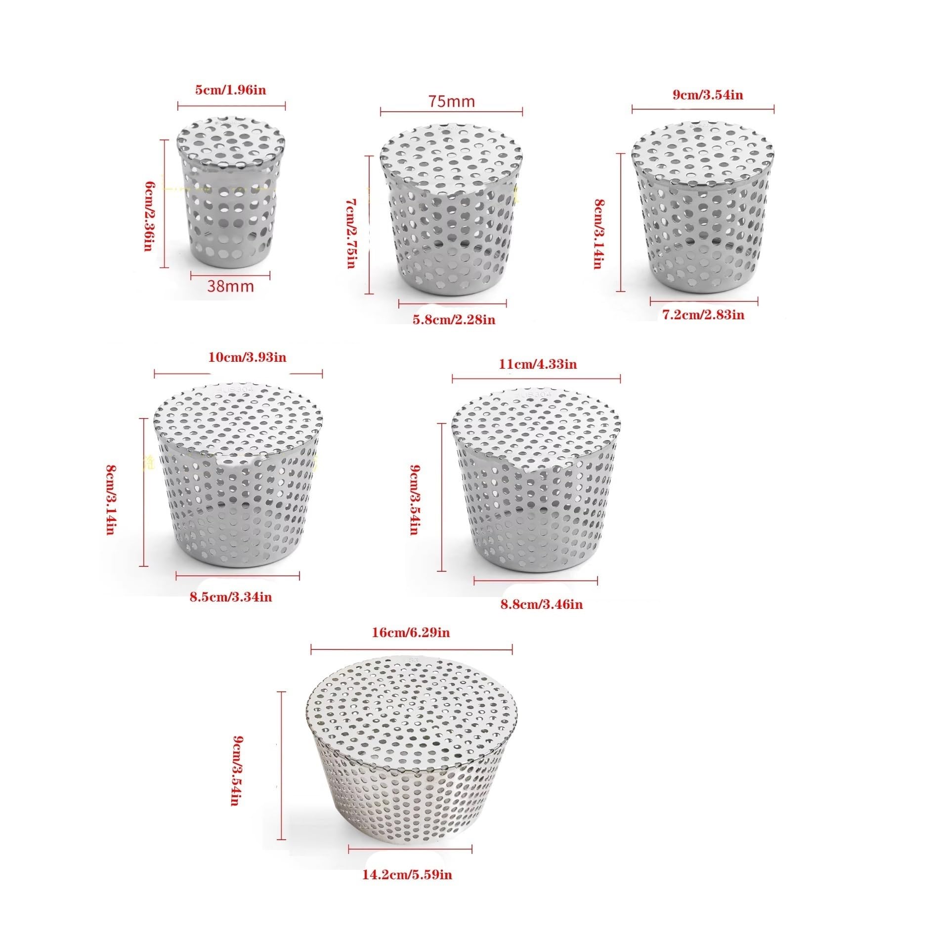 Poröser, kegelförmiger Kappenfilter für Dachrinnen – ideal für Dachlüfter, Abgasrohre, Terrassen und Balkone, verhindert das Eindringen von Staub.