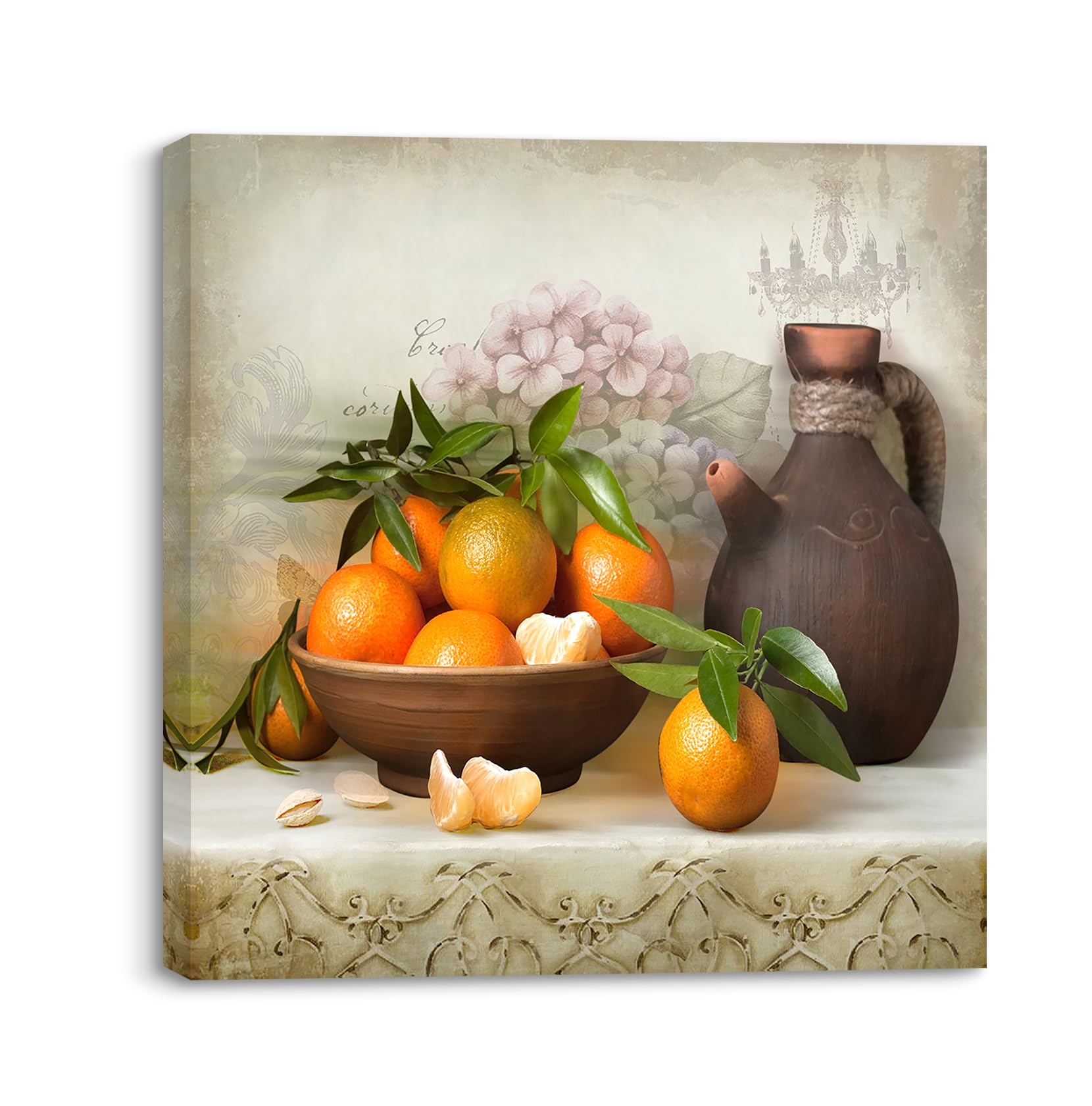 Piy Painting Cuadros Modernos, Cosecha de Frutos de Naranja, Cuadros Decoracion Salon Modernos Cuadro en Lienzo Impresion de Lienzo para Dormitorio, Cocina, Hotel (1 Pieza, 30X30 CM)