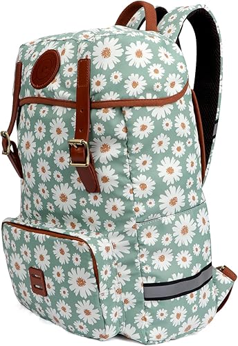 Miniatura 10 de TOURBON Mochila de cuero de lona para soporte trasero de bicicleta, bolsa para laptop de 15.6 a 16 pulgadas, alforja para asiento trasero de