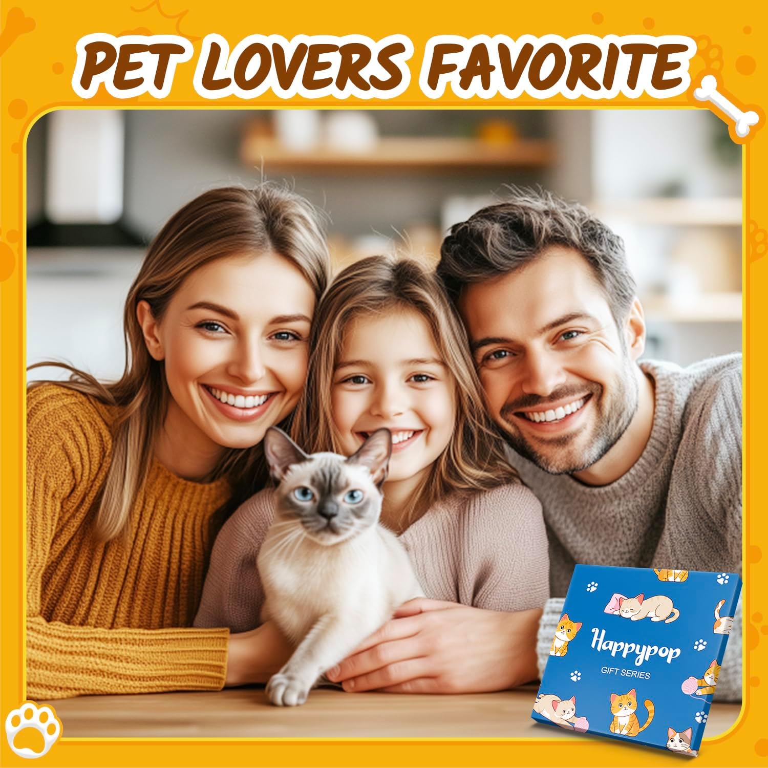 HAPPYPOP Funny Socks for Women Men - Cat Lover Gifts Crazy Chicken Laday Gift for Teens - Image 3