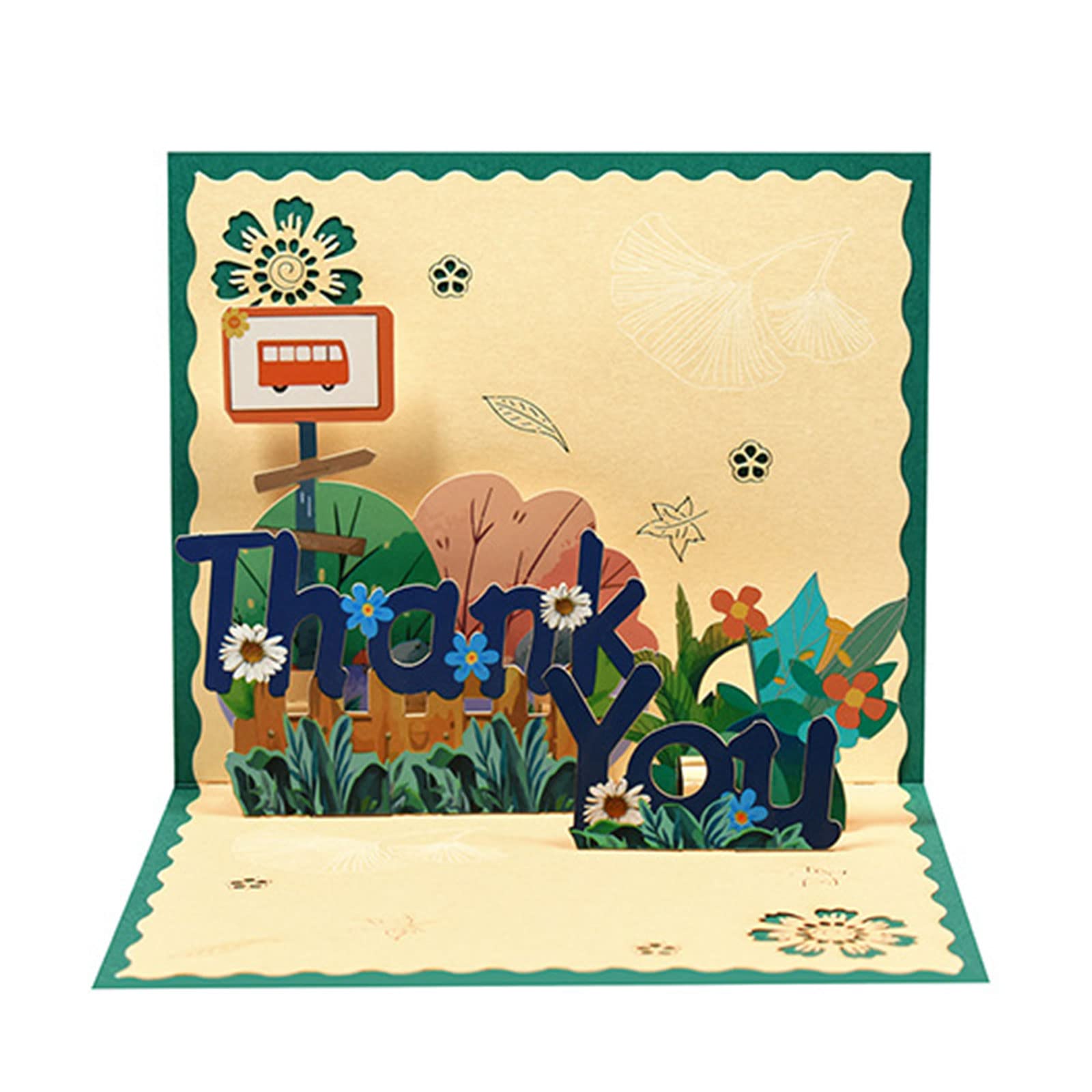 Paper Cards Thank You for Your Order Card Small Shop Gift Decoration Birthday Greeting Invitation Card Business Purchase Postcards Thanks Greeting for Mailing Display Stand Single Thank You Graduation