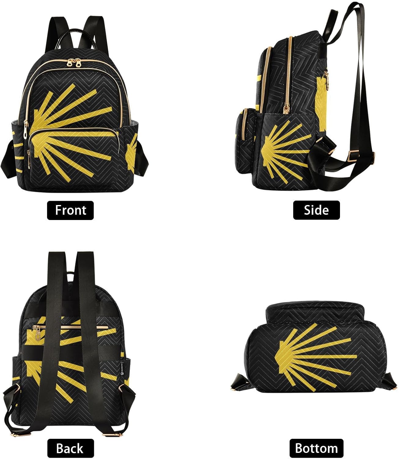 Camino De Santiago Spain Mini Backpack for Women, LightWeight Travel Backpack Purse Shoulder Bag Small Casual Daypack for Womens