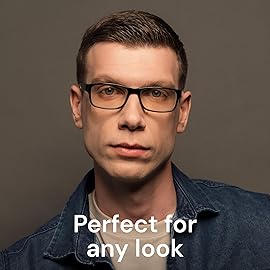 Gaoye 2-Pack of Reading Glasses +0.75 - Blue-Light Filter, UV Protection - Readers with Rectangle Frames