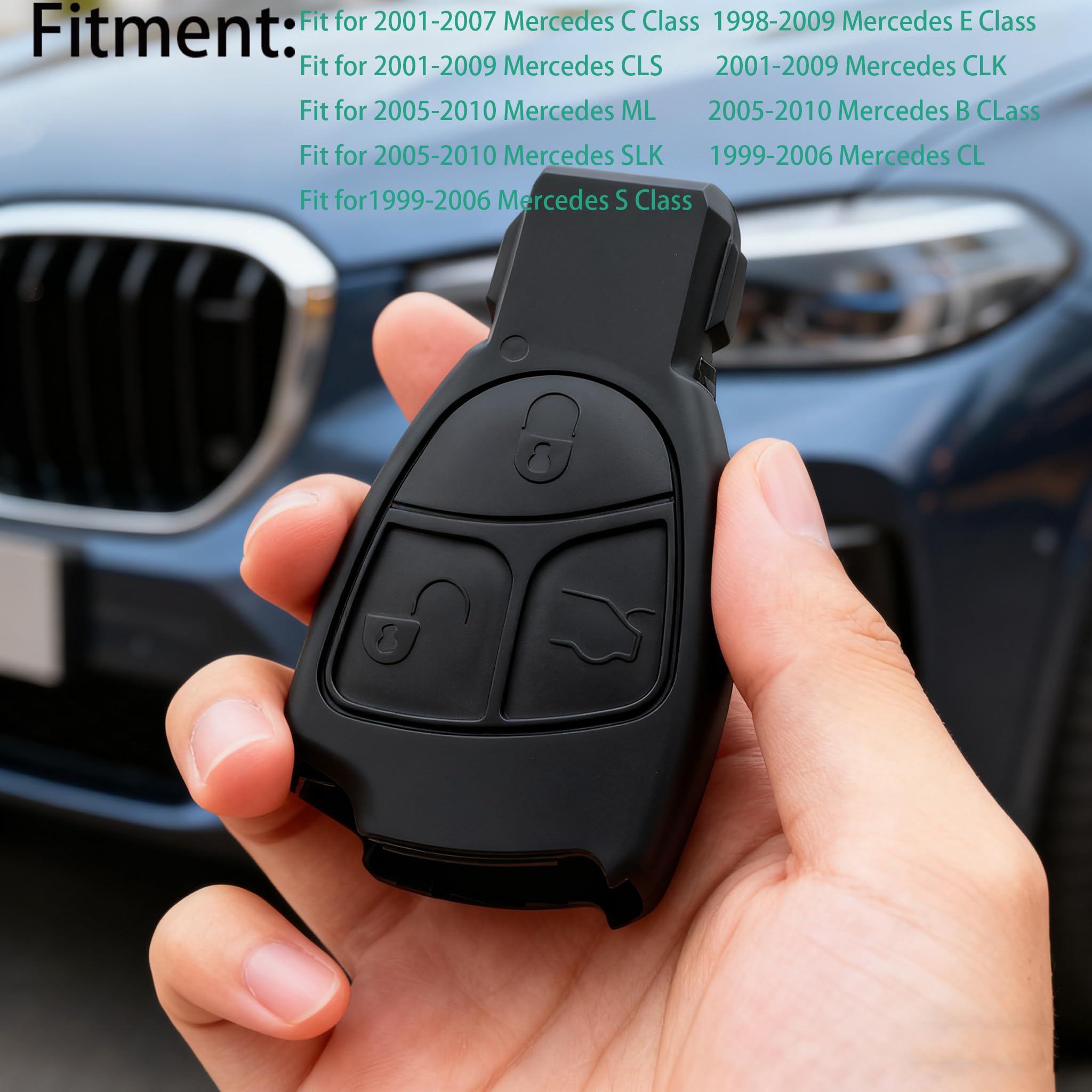 Custodia Per Telecomando/portachiavi Per Mercedes Benz A180 A200 A260 W203 W210 W211 Amg W204 C E S Cla Classe - Foto 9