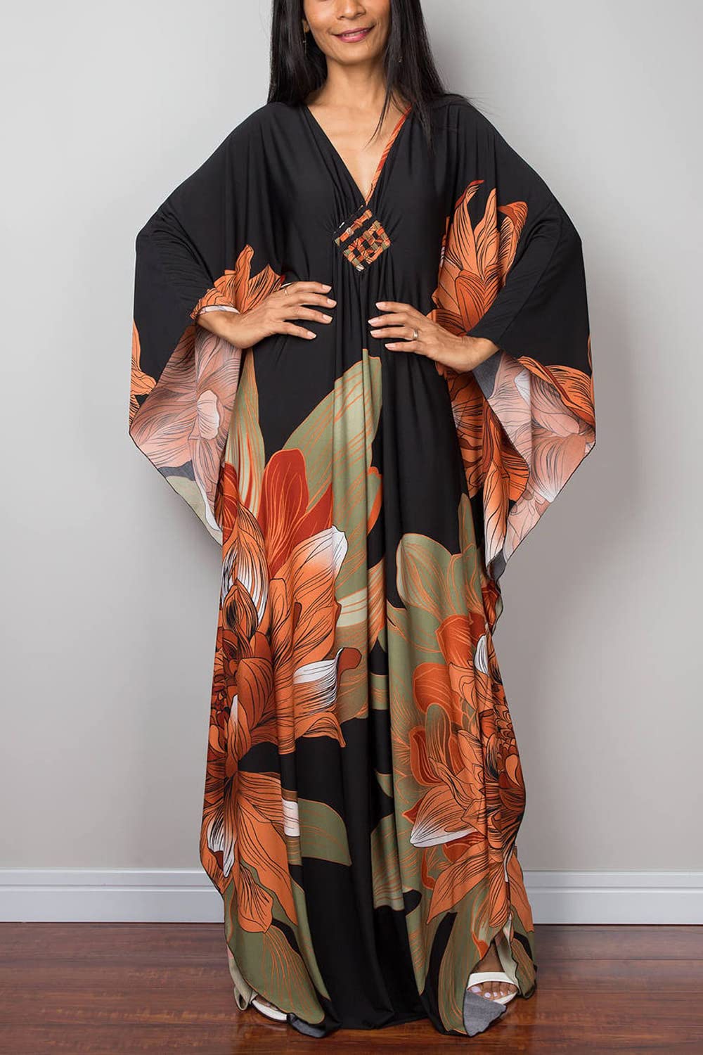Femmes D'éTé Longue Caftan Maxi Robe BohèMe Plage Coverups Bikini Robe Loungewear Taille Unique