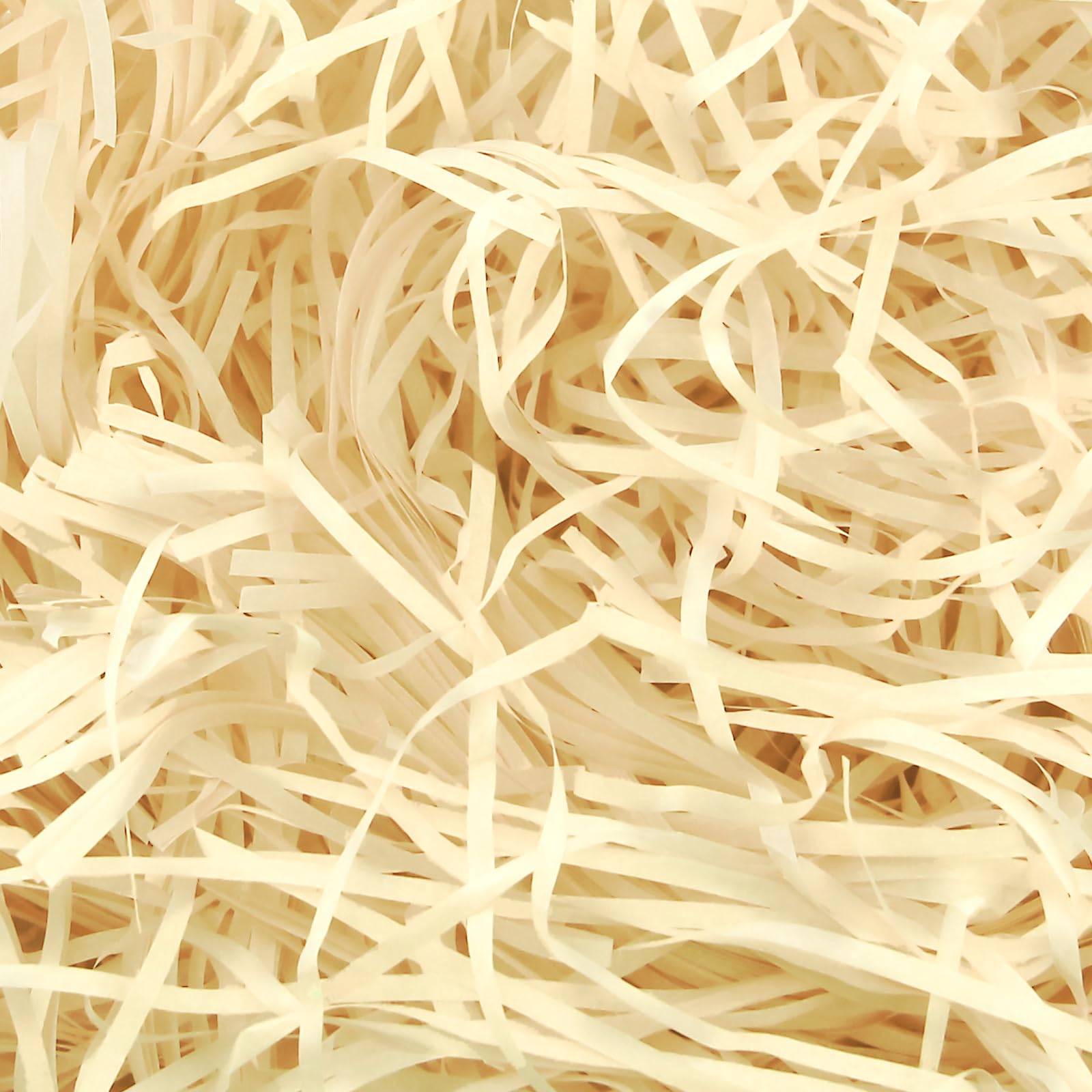 Poeland Wypełniacz do napełniania kosza, 200 g, rozdrobniony papier na kosze, rozdrobniony papier do pakowania pudełek upominkowych i farszu do kosza (jasnożółty)