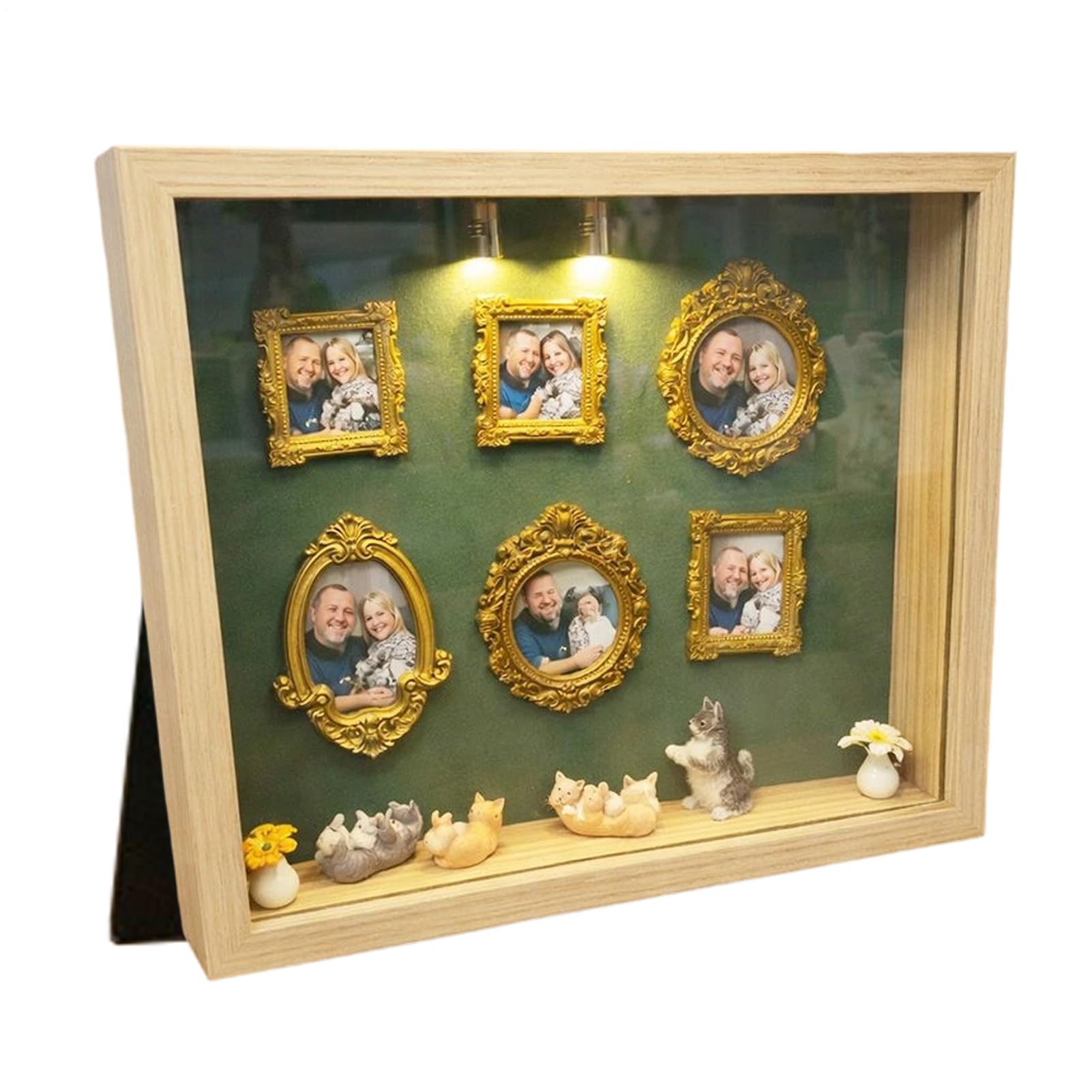 Mini Museum Frames,Decorazione Artigianale per Scrivania | Set Cornici Per Foto - Per Casa Ufficio Camera Da Studio