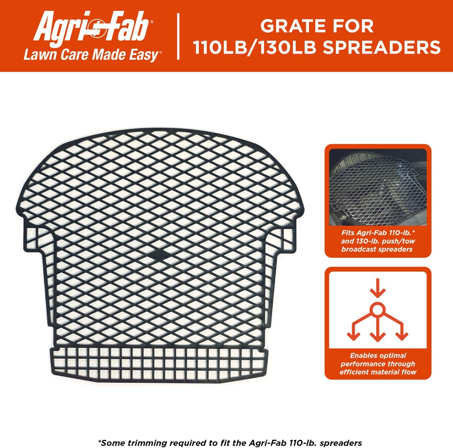 Agri-Fab 110-130 lb. Spreader Grate Kit, Black