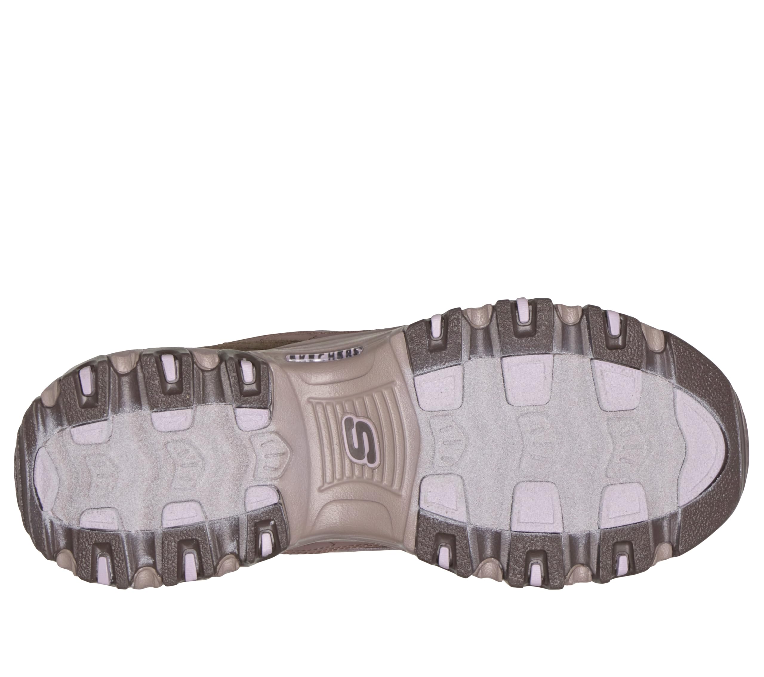 Skechers Damen D'Lites Turnschuhe, Brown Leather/Duraleather/Mesh/Brown Trim, 37.5 EU – Ansicht 3