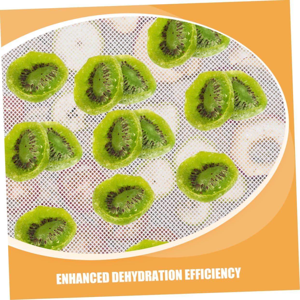 8pcs Silicone Dehydrator Non-stick Reusable Mats for Drying Fruits Vegetables Food-grade Silicone for Enhanced Dehydration Efficiency