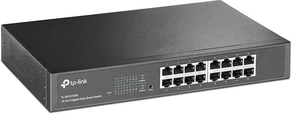 Tp Link Switch Easy Smart Gigabit De 16 Portas Tl-sg1016de