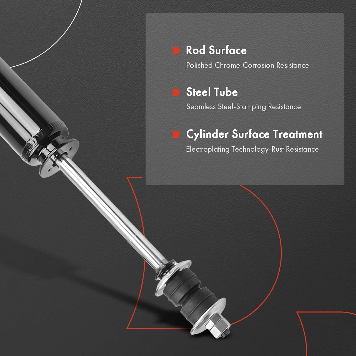 A-Premium Front Suspension Shock Strut Absorbers Compatible with Chevrolet Impala, Caprice & Dodge Dakota, Durango & Ford Crown Victoria & GMC Safari & Mercury Grand Marquis, 2-PC Set